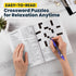 Variety Savings 10-Pack 2 4 (8 10) Large Print Crossword Puzzles for Seniors Plus Fill-In Puzzle Books and Pens - Big