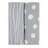Set Changing Pad Cover and Crib Sheet Bundle (Grey Abstract Stripes and Dots Print)