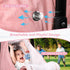 Winter Car Seat Cover for Baby Girl, Waterproof Infant Carseat Cover with Warm Plush Lining & Dual Zippers, Universal
