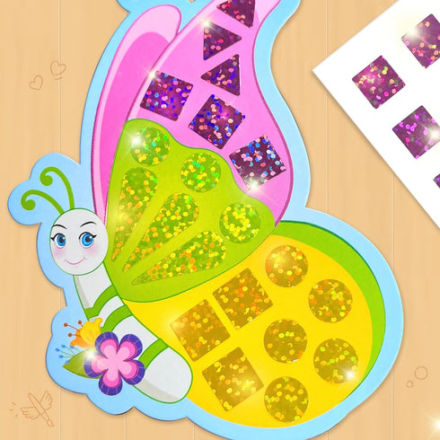 Set 3,4,5,6,7 Imagimake Mirror Mosaic Butterfly & Peacock Kids Art | DIY Craft Kit | Foil Stickers for Kids | Mosaic