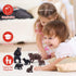 Toymany 6PCS Bear Figurines, Realistic Forest Animals Bear Family Toy Set for Kids