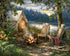 Springbok's 500 Piece Jigsaw Puzzle - Evening at The Lake, Made in USA