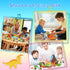 158PCS 1Inch 3D 3 -12 Magnetic Blocks- Magnetic Cubes Dinosaur World for Kids STEM Construction Toys - Learning