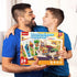 Box(12.2*9.4 24 3-5, 4-6, SYNARRY Large Wooden Monster Truck Puzzles for Kids Gift in), Piece Puzzles for Toddlers Wood