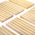 Set 8 Noamus of Wooden Domino Racks, Premium Natural Domino Trays, Solid Domino Tiles Holders Organizer for Mexican
