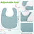 RAINFLOW 6 Set PCS Muslin Baby Drool Bibs - Adjustable Baby Boy Bib,Drool Bibs for Unisex Boys and Girls,Muslin Soft