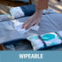 CleverMade Portable Baby Changing Pad Clutch with Wristlet - Premium Foldable Water Resistant Diaper Changing Mat