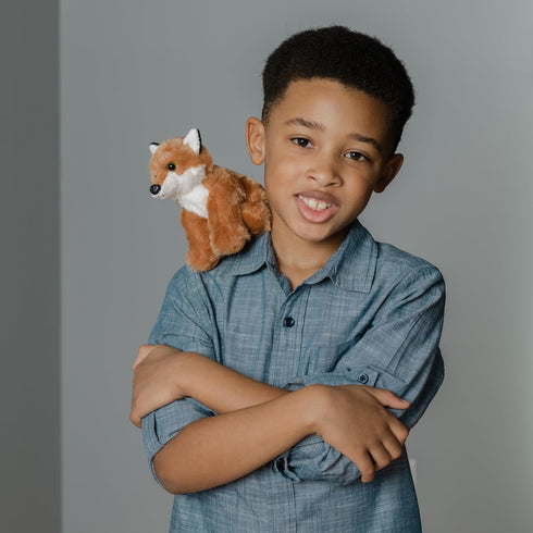 6 inches The Petting Zoo Fox Stuffed Animal Plushie, Gifts for Kids, Wild Onez Babiez Zoo Animals, Fox Plush Toy