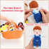 Basket of 8" Plush Diversity Baby Dolls - 6 Piece Set with Interchangeable Clothes for All Ages