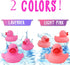 36 PCS Pink Classic Rubber Duck Bath Toys - No Holes BPA Free Floating Duckies for Baby Shower Gifts