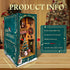 14+ (SQ-34) DIY Book Nook Kit - Christmas Wooden Miniature House Kit Rotating Decor, Gift for Dollhouse Kit - Jingle