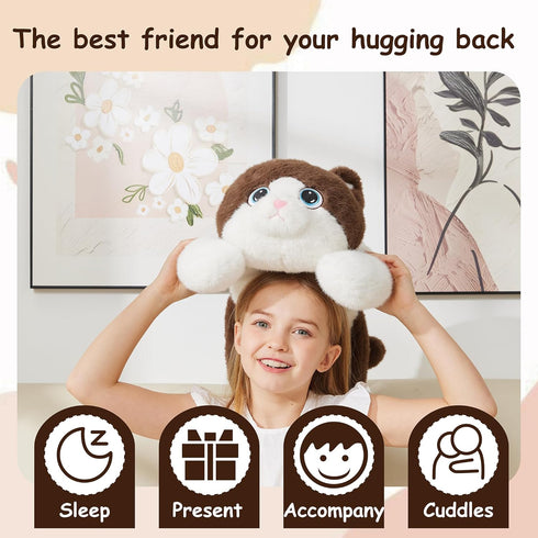 21.3" 3 lbs GILFWM Weighted Stuffed Animals Cat - Cute Toy Pillow Plushie Gifts for Kids Boys Girls & Adults, Soft