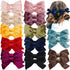 Yxiang 24PCS Velvet Hair Clips and Barrettes for Baby Girls, 4 inches Hair Bows, Non Slip Barrettes for Toddlers