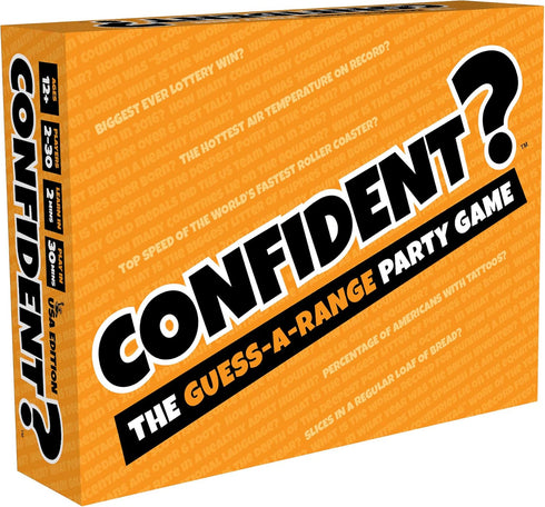 CONFIDENT? Board Game - Trivia with a Twist for Family Game Night, Ages 8+, 2-30 Players, 30 Min Playtime