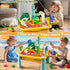 1-3 4-8 2 3 4 5 6 7 8 Kids Water Table Play Toy for Toddlers Years Old - Kitchen Sink with Pump and Flowing Water