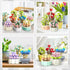 JMBricklayer Flowers Succulents Botanical Collection Building Sets, Creative Flowers Building Project for Adults