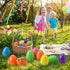 SAILYLENCEY 30 2.36 inch 6 Pieces Premium Plastic Easter Eggs for Easter Basket Stuffers - Fillable & Reusable Easter