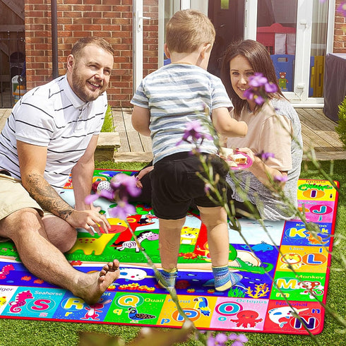 (0.6cm), teytoy Baby Cotton Play Mat, Crawling Mat for Floor Mat Large Super Soft, Extra Thick Plush Surface Foldable