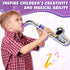 Lewtemi Silver Saxophone Musical Instruments Toy for Kid Toddler Fake Plastic Preschool Music Toy Gift Portable Wind