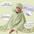 0-6 2-Pack 27.5"X55" kmilro Toddler Towels with Hood for Boys Girls Years Hooded Baby Bath Towels for Kids Ultra