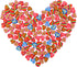 Valentine Mini Erasers for Kids, 240 Pcs Valentine's Day Heart Erasers for Party Supplies