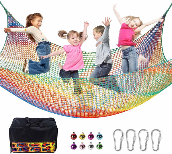 Climbing Net for Kids - 3.3FT x 9.9FT Double Layers Heavy Duty