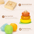 Montessori Toys Set for Babies 13-15 Months, 5 in 1 Educational Wooden Learning Toys with Sensory Ball & Object