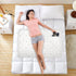 siphylline 52" 34" Cartoon Moon Star Silver Grey Extra Large Resuable Changing Pad Covers Highly Absorbent Pee Pads