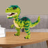CSNRHG 6+ 1457 Dinosaur Tyrannosaurus Rex Building Blocks Velociraptor Model Decor Micro Mini Blocks Toy Birthday