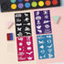 24 Incraftables Non-Toxic Water-Based Face Paint Kit Colors with Brushes, Stencils & Glitter for DIY Art, Cosplay