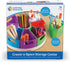 Learning Resources Create a Space Storage Center, 10 Piece Set for Kids Art/Desk Organizer, Crayon Storage
