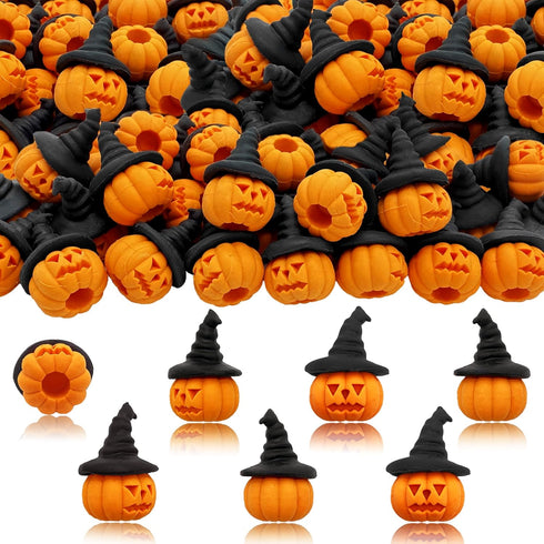 Pumpkin Erasers for Kids, 60pcs Halloween Bulk 3D Jack-O’-Lantern Mini Pencil Top Erasers