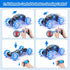 Powerextra Pro 6-12 2.4GHz 4WD 360 Gesture RC Car, Gesture Sensing RC Stunt Car Toys with Lights & Dance for Kids yr