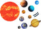 Giant Magnetic Solar System with 12 Individual Briefing Magnets - Perfect for Toddlers and Kids