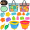Collapsible Beach Sand Toys for Kids - Travel Beach Toys with 2