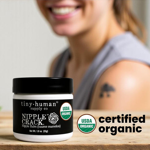 (2 Pack), Organic Nipple Cream, Nipple Crack Lanolin Free Nipple Butter Balm for Breastfeeding Mothers, No Need to Wash