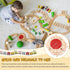 2 Set 8 Syhood Pcs Wooden Train Track Expansion Way Turntables Brick Bridge Birthday Gift Fun Educational Toy for Girls