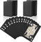 Joyoldelf Black Playing Cards - 2pcs Cool Waterproof Decks with Box - Flexible Poker Cards for Party, Game, Cardistry,