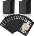 Joyoldelf Black Playing Cards - 2pcs Cool Waterproof Decks with Box - Flexible Poker Cards for Party, Game, Cardistry,