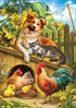 Buffalo Games - Nadia Strelkina - 500 Piece Jigsaw Puzzle for Adults - Summer Farm Friends - Perfect for Game Nights