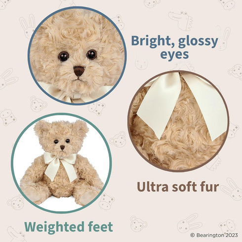 Bearington Lil' Tate Vintage Teddy Bear 12 Inch Stuffed Animals & Plush Bears - Soft Teddy Bear