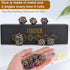 DND Metal Dice Set, UBEUCK 7PCS Skull and Dragon Dice for Dungeons & Dragons, Ancient Red Copper