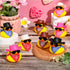 36 Set Summer Sosation Cowboy Rubber Duck Mini Yellow Duckies Bath Toy Tiny Ducks Bathtub Toy with Cowboy Hat Paisley