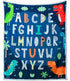 ABC Blanket Alphabet Lore Throw Blanket, Soft Flannel Throw, Blue Dinosaurs Cute Cartoon Blanket, Gifts for Boys Girls