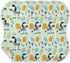 decor gift 4 Pack 22x11in Cotton Muslin Burp Cloth Breathable Funny Jungle Zebras Green Feeding Cloth for Unisex