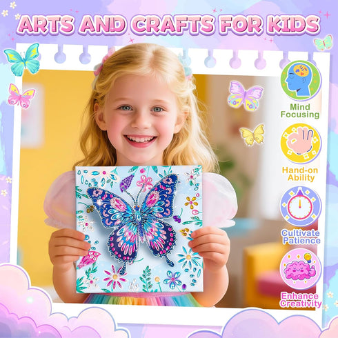 8-12, 6 7 8 9 10 Arts and Crafts for Kids Age Diamond Art Kit for Kids, Gifts for Year Old Girls, Birthday Presents