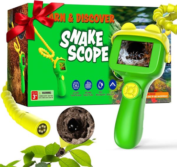 Toylfort Kids Borescope Camera with Light - HD Snake Endoscope Toy for Nature