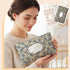 Cosblank 2 Pcs Quilted Diaper and Wipes Pouch Portable Hanging Floral Wet Wipe Bag Diaper Bag Reusable Wipes Pouch