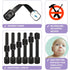 Baby Proofing Safety Cabinet Locks, Child Proof Latches for Dresser Drawer, 6 Pcs by Oxlay, Black