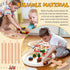Pack 16 Liliful of Wooden Train Track Expansion Male-Male Female-Female Train Track Compatible with Most Trains